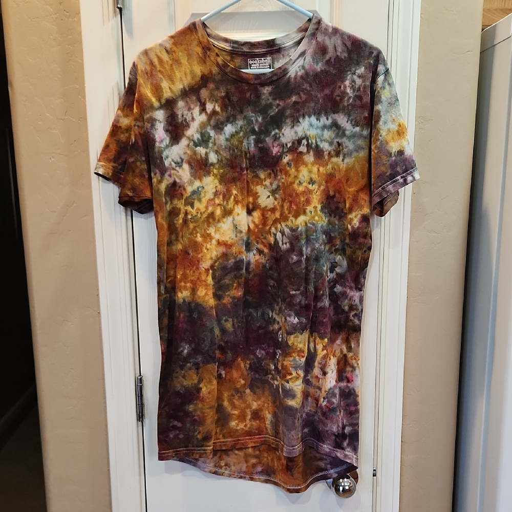 Tie-Dye Short Sleeve T-shirt Dress